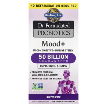 Dr. Formulated Probiotics, Mood+, 60 Vegetarian Capsules