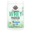 Organic Whey Protein, Grass-Fed, Vanilla, 13.33 oz (378 g)