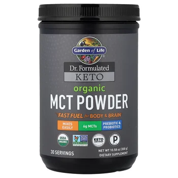 Dr. Formulated Keto, Organic MCT Powder, 10.58 oz (300 g)