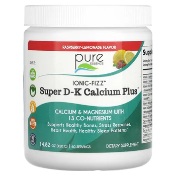 lonic-Fizz™, Super D-K Calcium Plus™, Raspberry Lemonade, 14.82 oz (420 g)