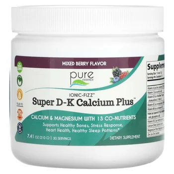 lonic-Fizz™, Super D-K Calcium Plus™, Mixed Berry, 7.41 oz (210 g)