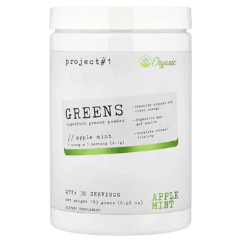 Greens, Superfoods Green Powder, Apple Mint, 6.46 oz (183 g)