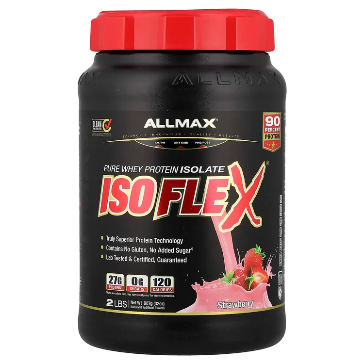 ISOFLEX®, Pure Whey Protein Isolate, Strawberry, 2 lbs (907 g) image 1