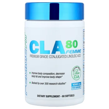 CLA80 Femme, Premium Grade Conjugated Linoleic Acid, 1,000 mg, 60 Softgels