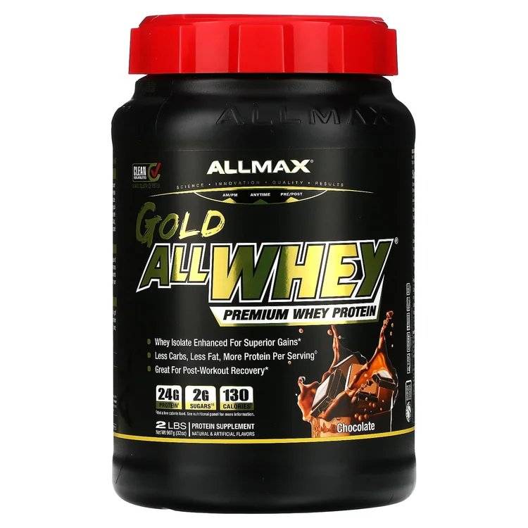 GOLD ALLWHEY®, Premium Whey Protein, Chocolate, 2 lbs (907 g) image 1