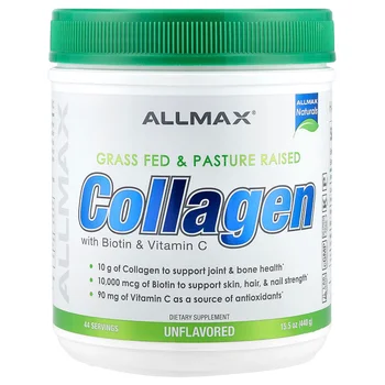Collagen with Biotin &  Vitamin C, Unflavored, 15.5 oz (440 g)