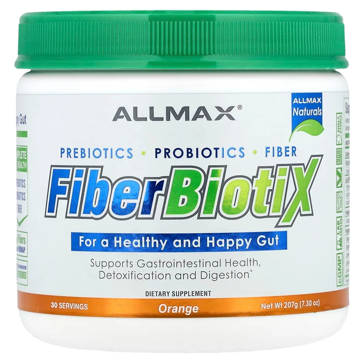 FiberBiotiX, Orange, 7.3 oz (207 g) image 1