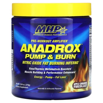 Anadrox Pump & Burn, Pre-Workout Amplifier, Apple Cinnamon Fireblast, 9.84 oz (279 g)