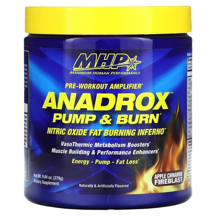 Anadrox Pump & Burn, Pre-Workout Amplifier, Apple Cinnamon Fireblast, 9.84 oz (279 g) image 1