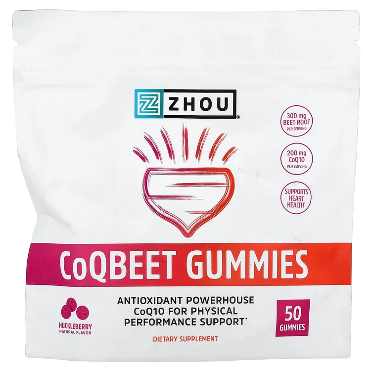 CoQBeet Gummies, Huckleberry, 50 Gummies image 1