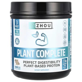Plant Complete, Perfect Digestibility Plant-Based Protein, Vanilla, 19 oz (544 g)