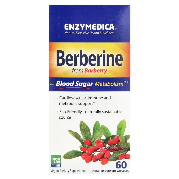 Berberine, 60 Targeted-Delivery Capsules image 1