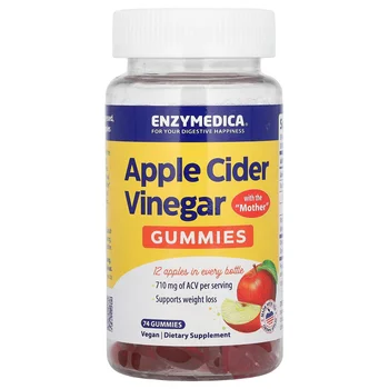 Apple Cider Vinegar Gummies with the Mother, 74 Gummies