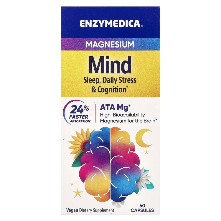 Magnesium Mind, 60 Capsules (350 mg per Capsule) image 1