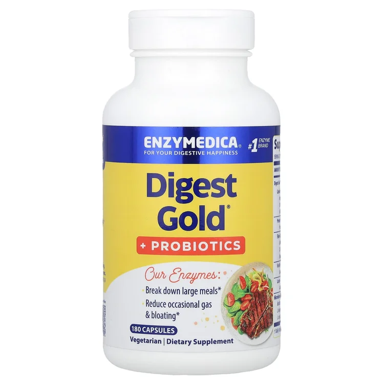 Digest Gold® + Probiotics, 180 Capsules image 1