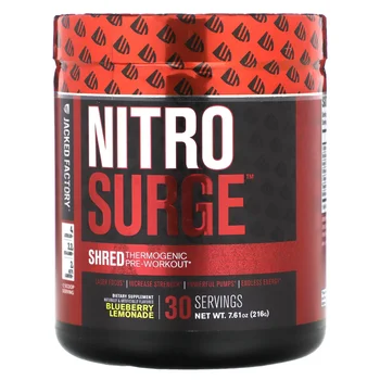 Nitro Surge, Shred Thermogenic Pre-Workout, Blueberry Lemonade, 7.61 oz (216 g)