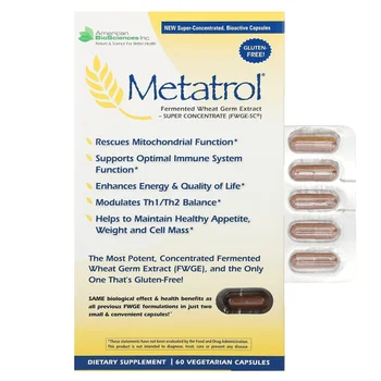Metatrol®, Fermented Wheat Germ Extract, 60 Vegetarian Capsules