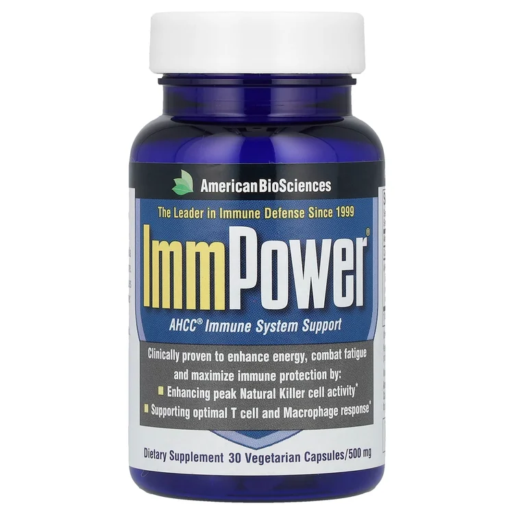 ImmPower® AHCC®, 500 mg, 30 Vegetarian Capsules image 1