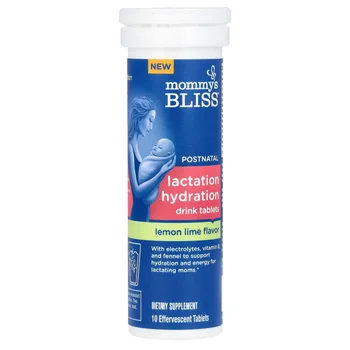 Postnatal, Lactation Hydration Drink Tablets, Lemon Lime, 10 Effervescent Tablets