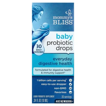 Baby Probiotic Drops, Everyday Digestive Health, Newborn+, 0.34 fl oz (10 ml)