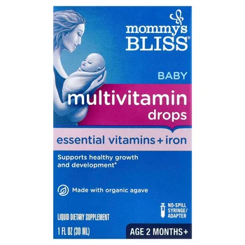 Baby Multivitamin Drops, Essential Vitamins + Iron, Age 2 Months +, 1 fl oz ( 30 ml)