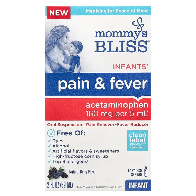 Infants' Pain & Fever, Natural Berry, 160 mg , 2 fl oz (59 ml) image 1