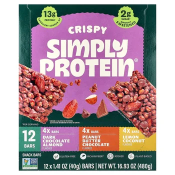 Crispy Snack Bars, Variety Pack, 12 Bars, 1.41 oz (40 g) Each