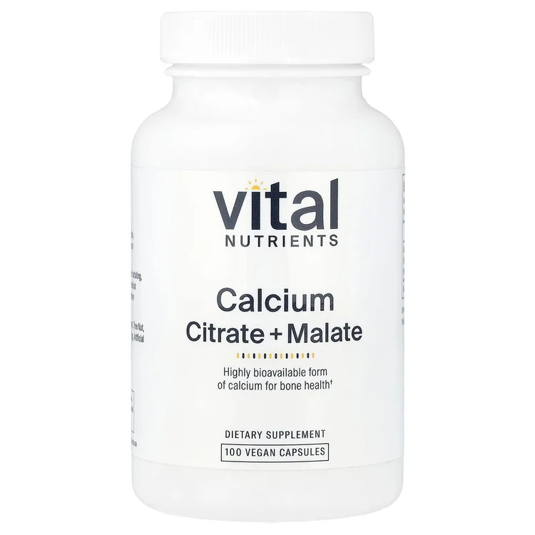 Calcium, Citrate + Malate, 100 Vegan Capsules (150 mg per Capsule) image 1