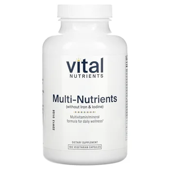 Multi-Nutrients (Without Iron & Iodine), 180 Vegetarian Capsules