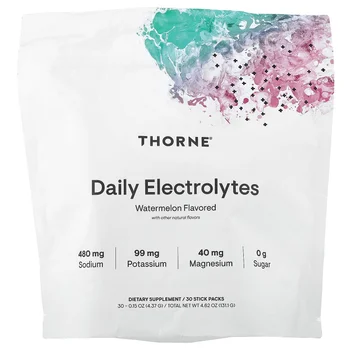 Daily Electrolytes, Watermelon, 30 Stick Packs, 0.15 oz (4.37 g) Each