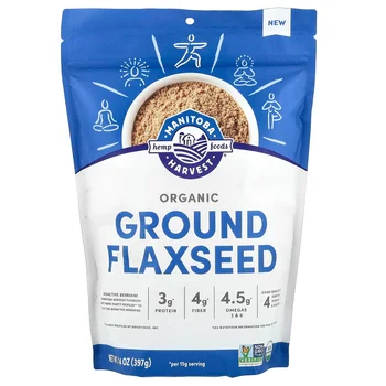 Organic Ground Flaxseed, 14 oz (397 g)