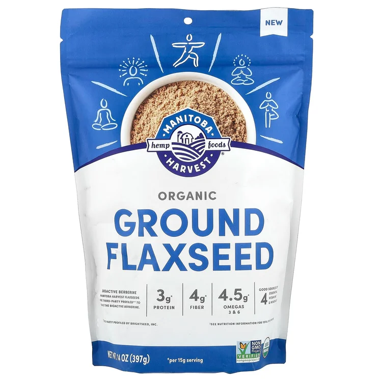 Organic Ground Flaxseed, 14 oz (397 g) image 1