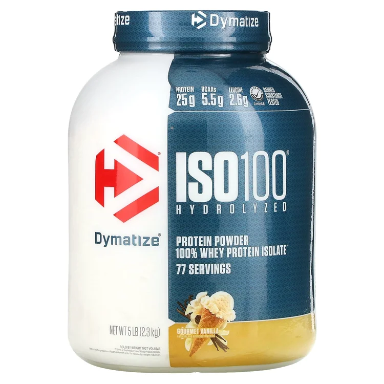 ISO100® Hydrolyzed, 100% Whey Protein Isolate, Gourmet Vanilla, 5 lb (2.3 kg) image 1