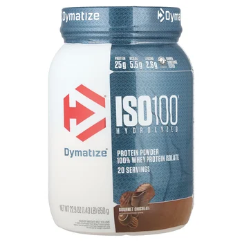 ISO100® Hydrolyzed, 100% Whey Protein Isolate, Gourmet Chocolate, 1.43 lb (650 g)