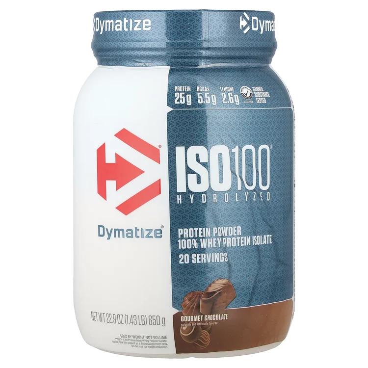 ISO100® Hydrolyzed, 100% Whey Protein Isolate, Gourmet Chocolate, 1.43 lb (650 g) image 1