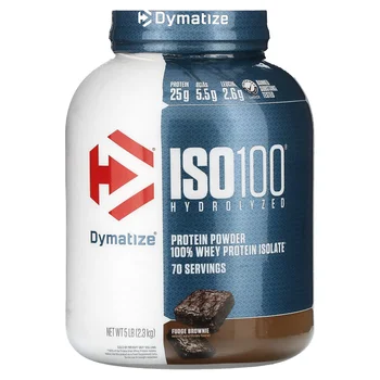 ISO100® Hydrolyzed, 100% Whey Protein Isolate, Fudge Brownie, 5 lb (2.3 kg)
