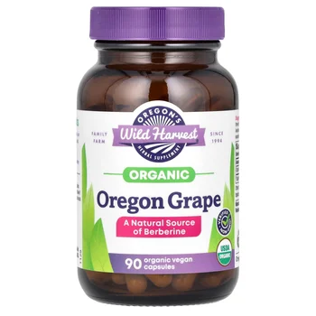Organic Oregon Grape, 90 Organic Vegan Capsules (380 mg per Capsule)