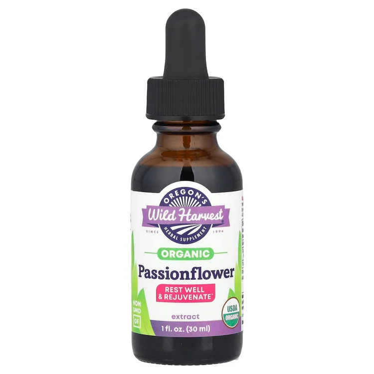 Organic Passionflower Extract, 1 fl oz (30 ml) image 1
