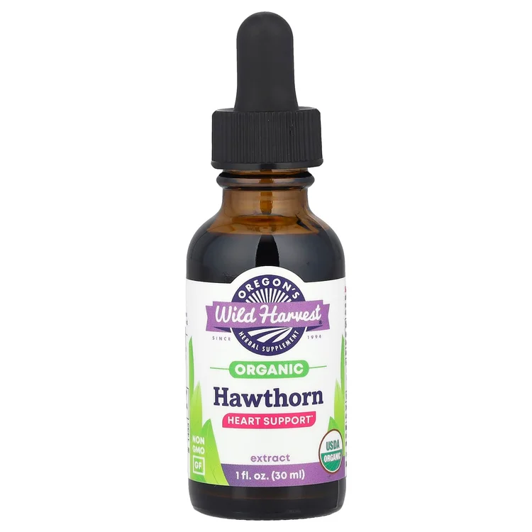 Organic Hawthorn Extract, 1 fl oz (30 ml) image 1
