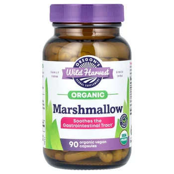Organic Marshmallow, 90 Organic Vegan Capsules (425 mg per Capsule)