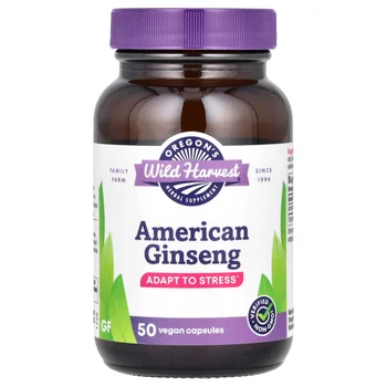 American Ginseng, 50 Vegan Capsules (500 mg per Capsule)