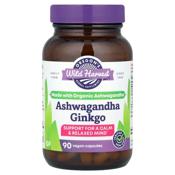 Ashwagandha Ginkgo, 90 Vegan Capsules