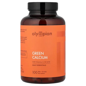 Green Calcium with Vitamins C, D3 & K2, 100 Tablets