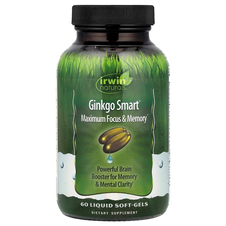 Ginkgo Smart®, Maximum Focus & Memory, 60 Liquid Soft-Gels image 1