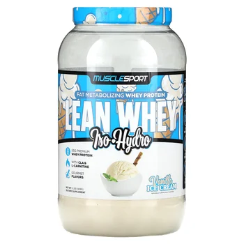 Lean Whey, Iso-Hydro, Vanilla Ice Cream, 2 lbs (908 g)
