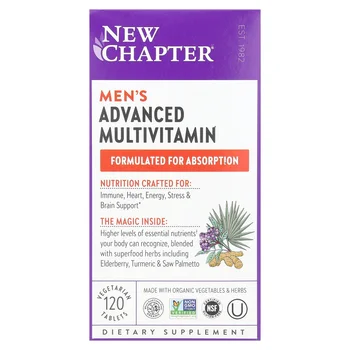 Men's Advanced Multivitamin, 120 Vegetarian Tablets