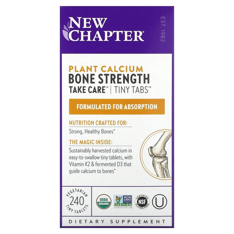 Plant Calcium, Bone Strength, Take Care, 240 Vegetarian Tiny Tablets image 1
