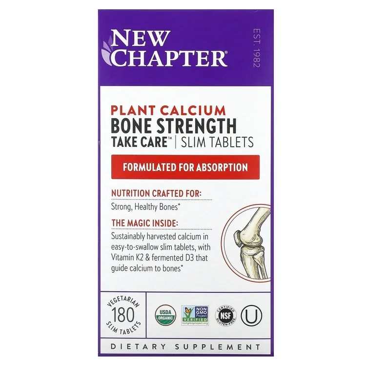 Plant Calcium, Bone Strength Take Care, 180 Vegetarian Slim Tablets image 1