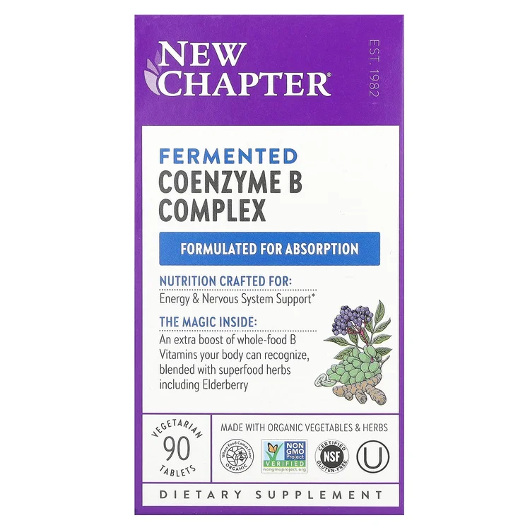 Fermented Coenzyme B Complex, 90 Vegetarian Tablets image 1