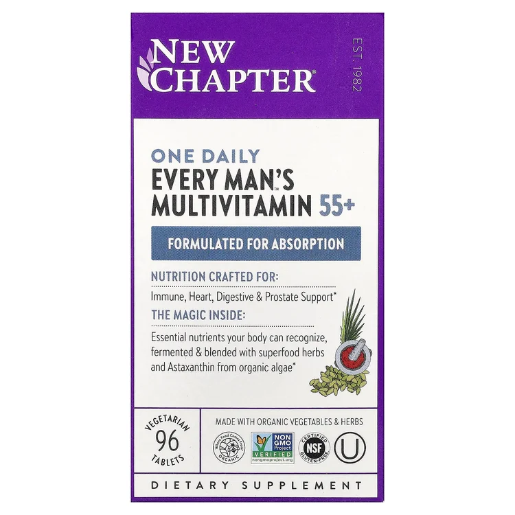One Daily Every Man's™ Multivitamin 55+, 96 Vegetarian Tablets image 1